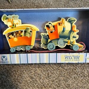 New in Box Disney Store Classic Wooden Pull Toy - 18m+